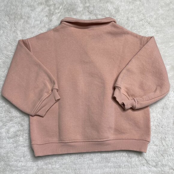 ZARA Kid's Cream Button Down Long Sleeve Sweatshirt Size 3-4 Years - Picture 3 of 6
